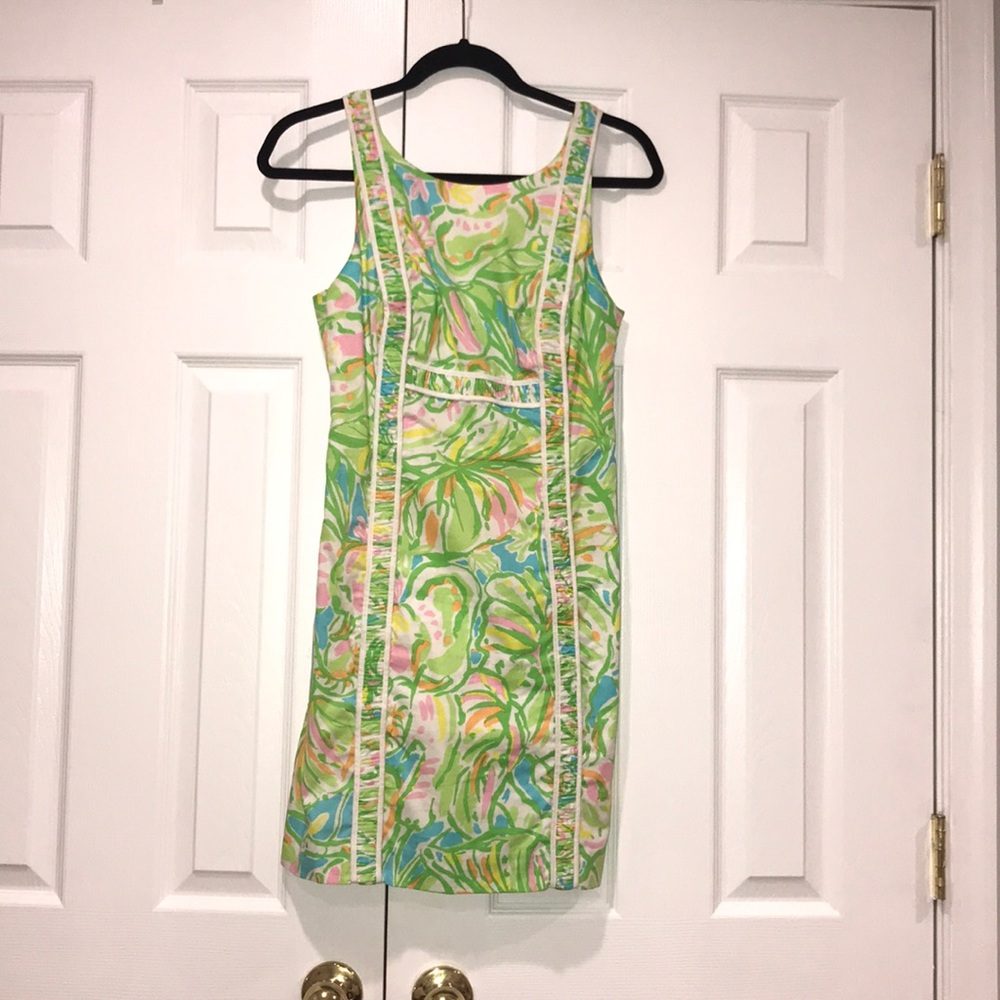 Lilly Pulitzer Womens floral green summer Dress 2